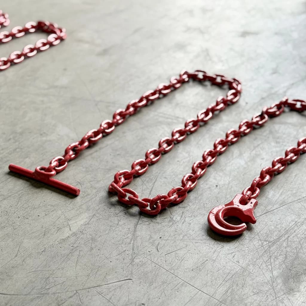 Lunningskjetting 1,5m m/åpen krok 5,8 t