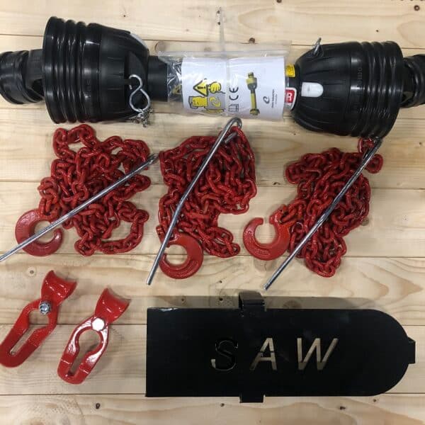 FRANSGÅRD VINSJPAKKE M/KJETTING, GLIDERE, PTO-AKSEL OG MOTORSAGHOLDER V-4021-6521