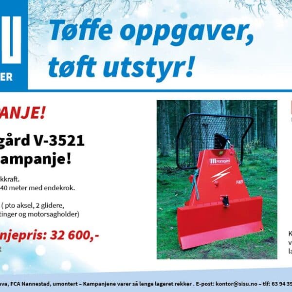 FRANSGÅRD VINSJ V-3521 M/8MM*40M WIRE MONT